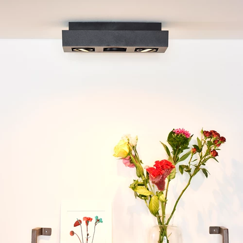 Lucide XIRAX - Deckenstrahler - LED Dim to warm - GU10 - 3x5W 2200K/3000K - Schwarz - Atmosphäre 1